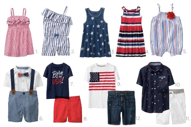 July Fourth Outfits for Kids 