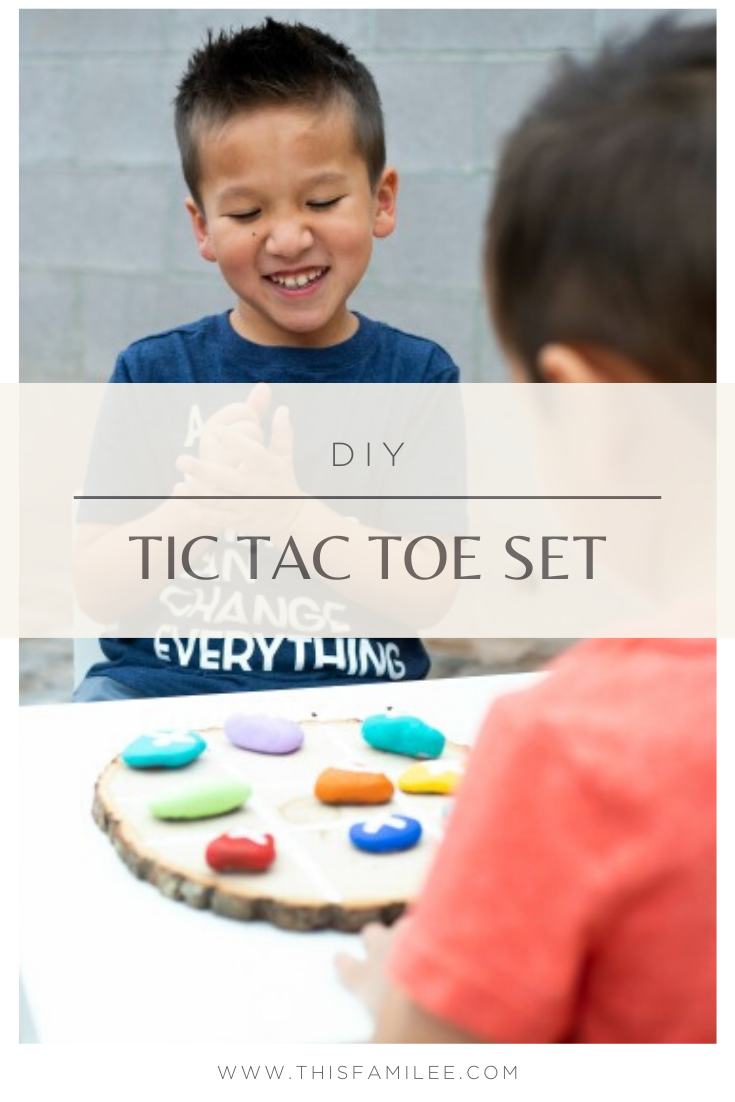 DIY Tic Tac Toe Set | www.thisfamilee.com