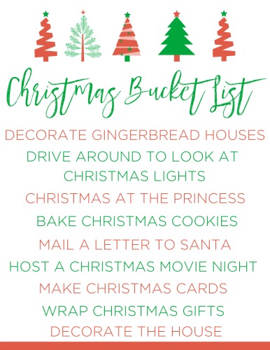 Christmas Bucket List | www.thisfamilee.com