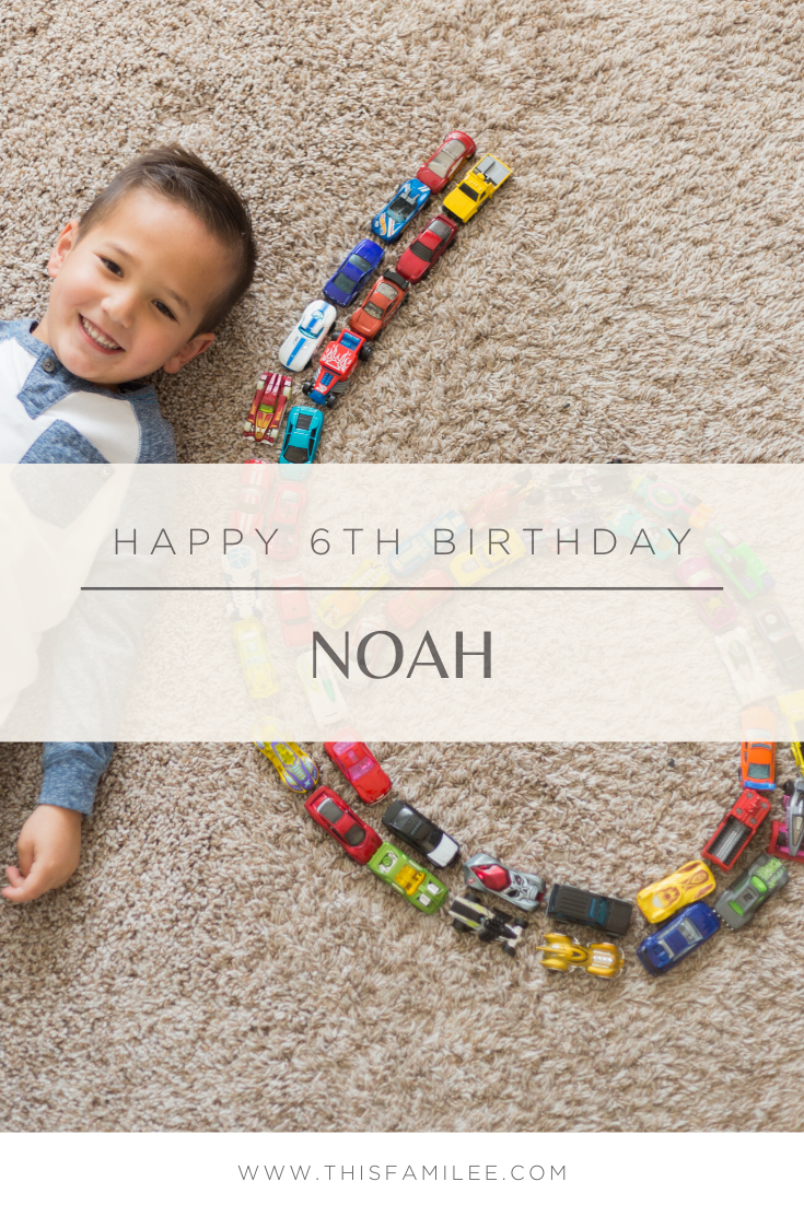 Happy 6th Birthday, Noah | www.thisfamilee.com