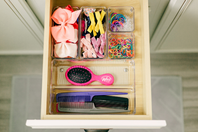 Easy and Affordable Girl's Hair Accessory Organization - This Familee