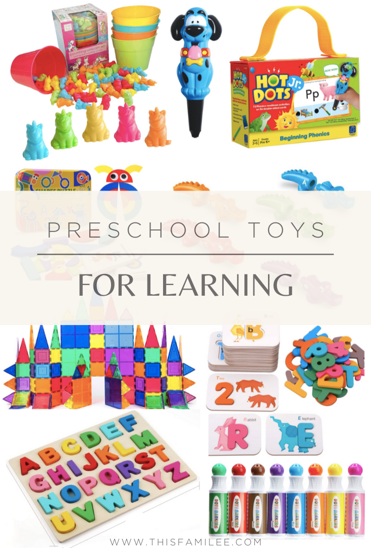 Preschool Toys for Learning | www.thisfamilee.com