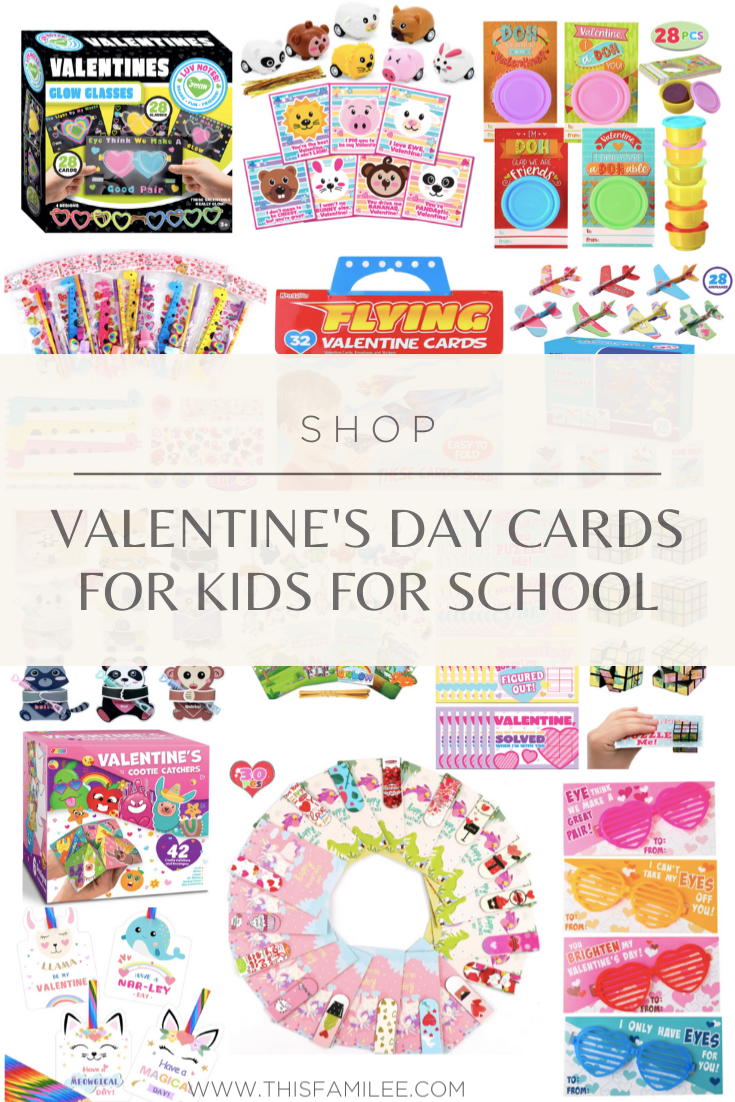 Valentine's Day Cards for Kids for School | www.thisfamilee.com