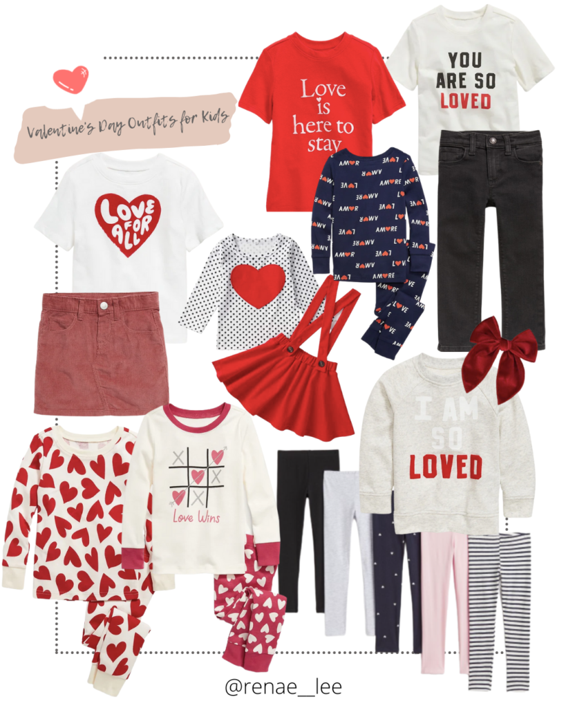 Valentine's Day Outfits for Kids | www.thisfamilee.com