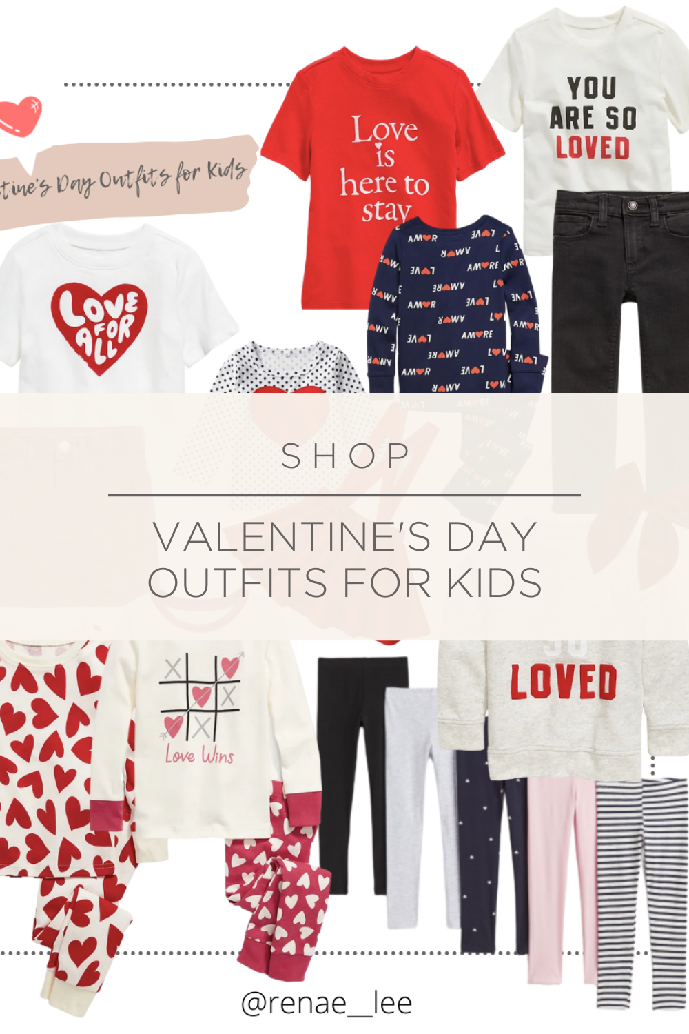 Valentine's Day Outfits for Kids | www.thisfamilee.com